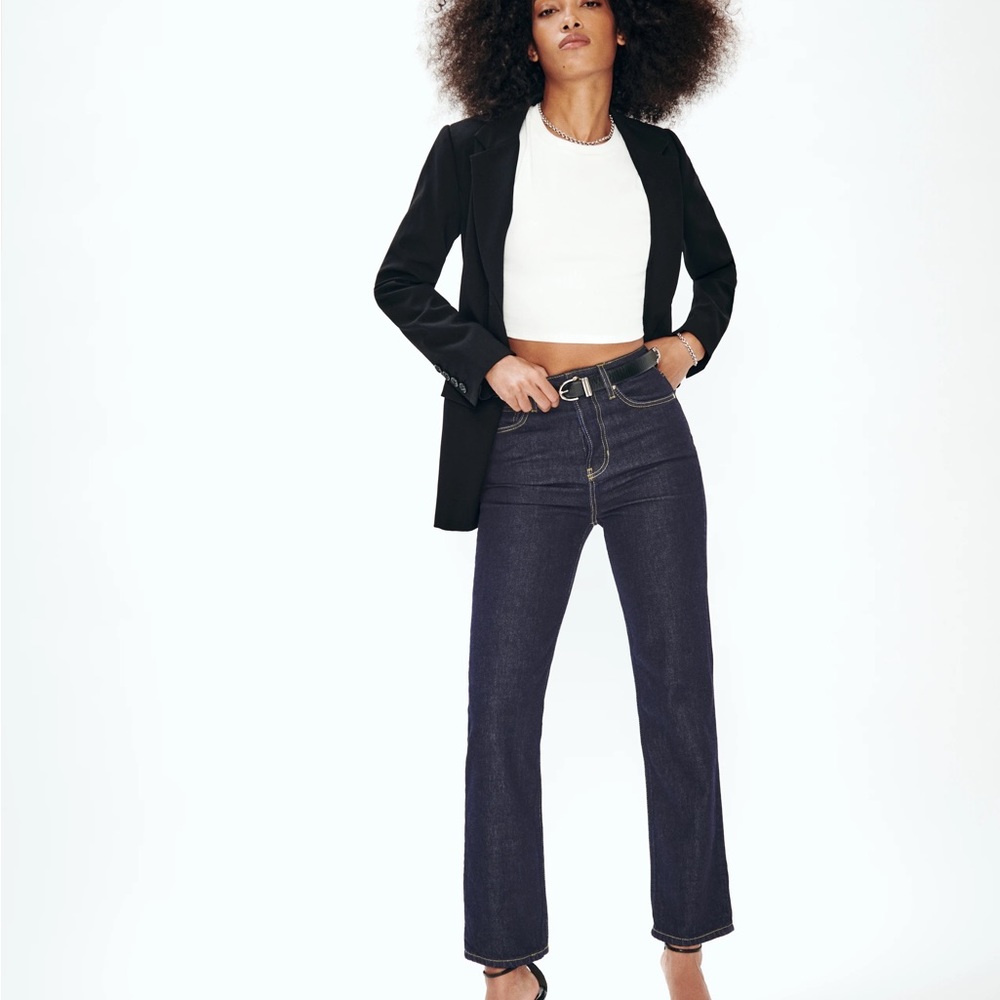 Reformation High Rise Jeans in Dark Blue